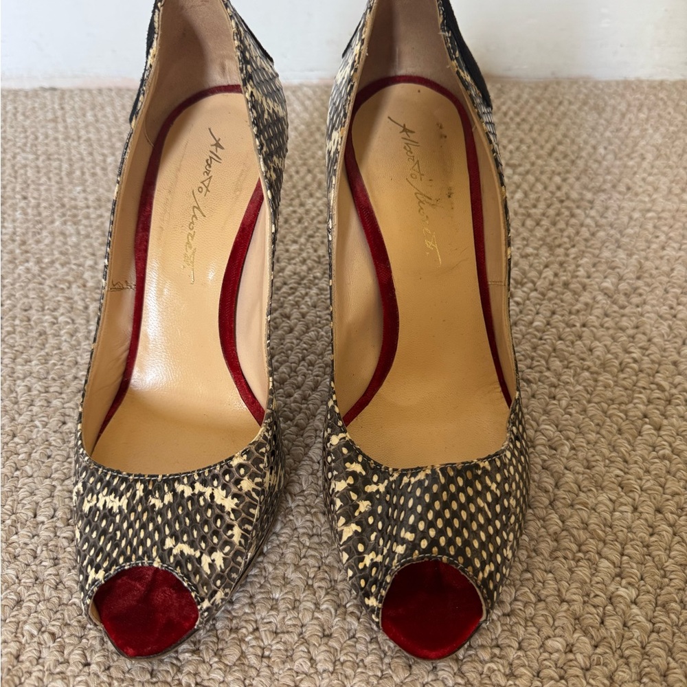 Alberto Moretti Black and Red High Heels